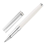 EDELFEDER Tintenroller Korn-/Linien-Design Silber-Lack champagner