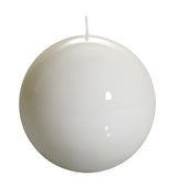 Papeterie Berlin Graziani Objekt-Kerze BOWLING weiss in Hochglanz 15cm