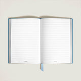 Notizbuch small (klein), Sartorial Leder hellblau, liniert