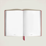 Notizbuch medium (mittelgroß), Sartorial Leder rot, blanko
