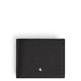 Brieftasche GRAIN Leder 6cc Schwarz