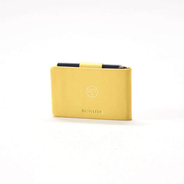 BONSAI Edition "My Microcosm", Mini Notizbuch Leder Mustard