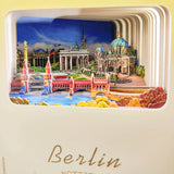 Notizbuch Berlin 3D Lasercut liniert und blanko