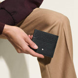 Kartenetui GRAIN Leder 6cc Schwarz
